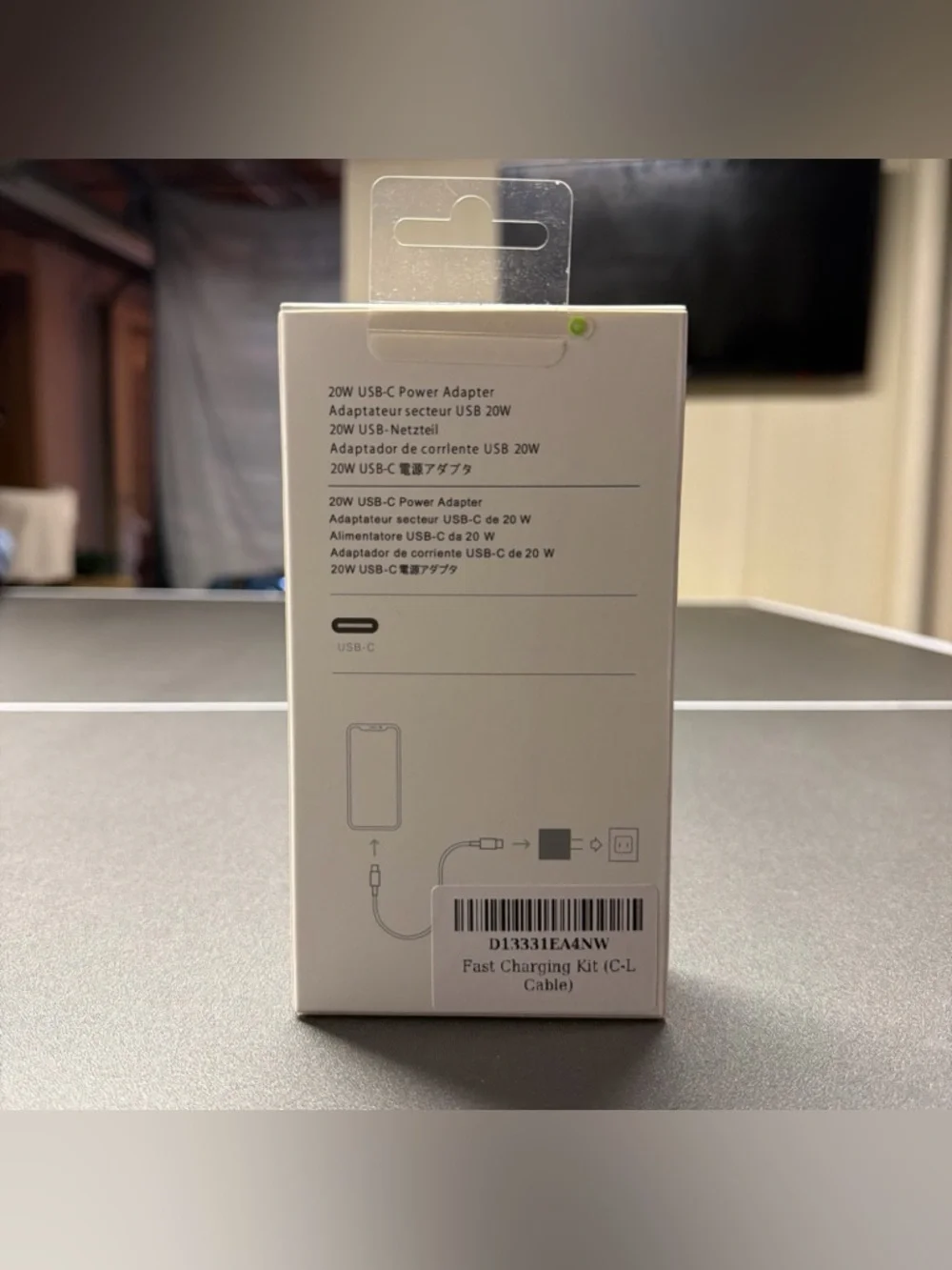 Apple 20W Fast Charger with USB-C to Lightning Cable and‎ Power Adapter 1 Pack